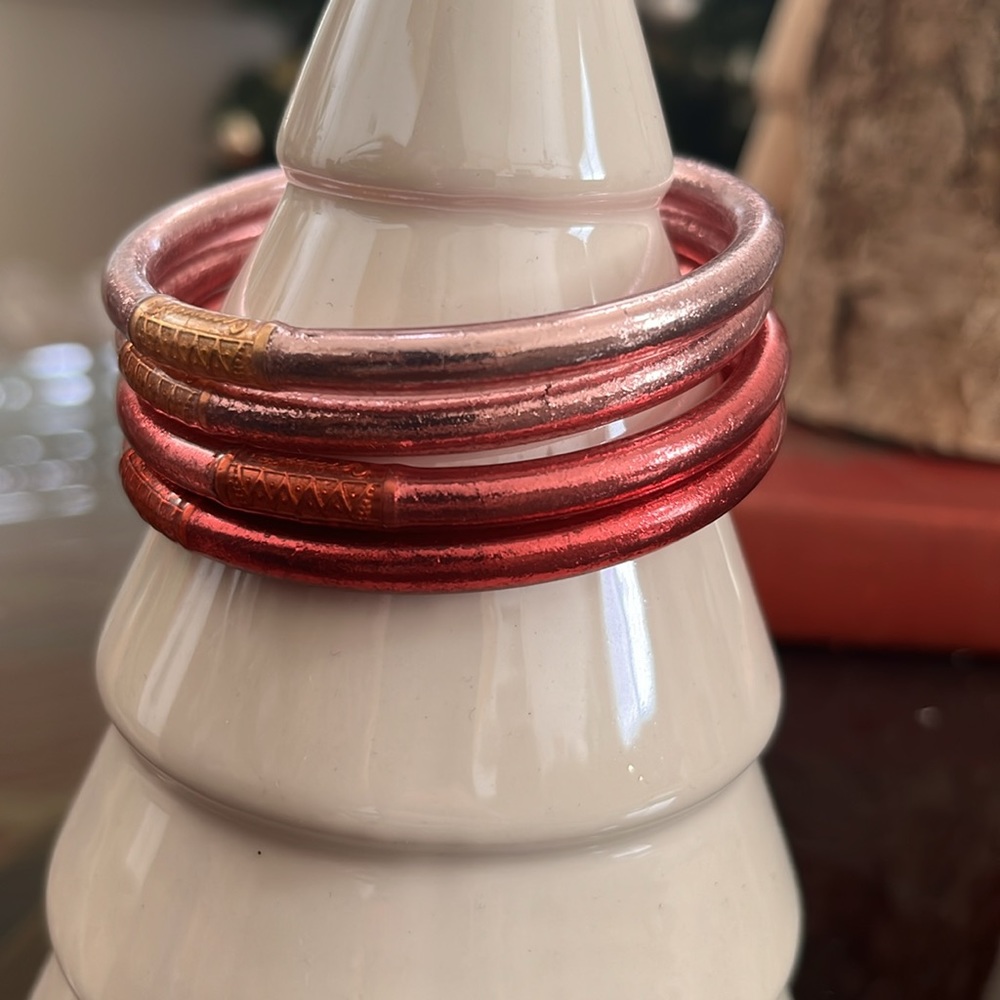 BudhaGirl Carousel Pink All Weather Bangles